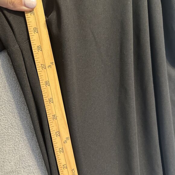 Halara Wide Leg Pull On Pants Elastic Waist Minimalist Office Size 2X Black - Picture 7 of 10